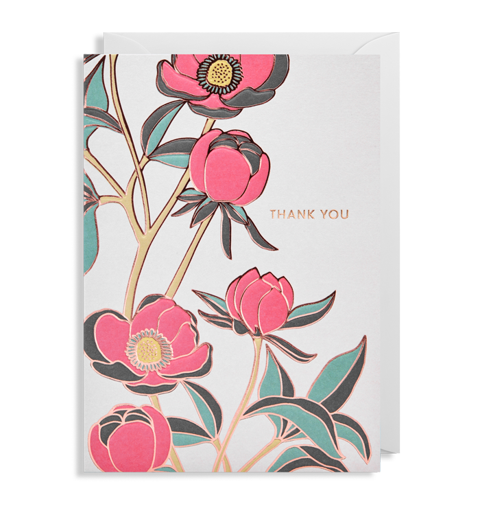 Thank You Floral Card