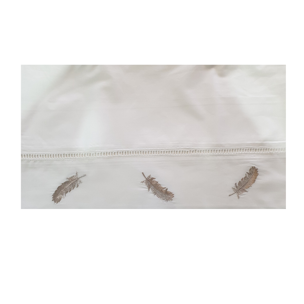 Embroidered Cotton Pillowcases