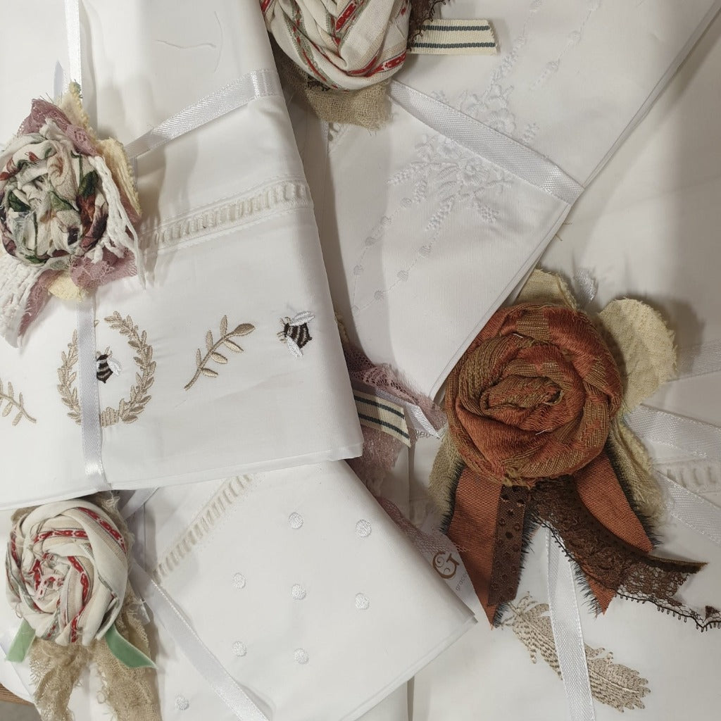 Embroidered Cotton Pillowcases