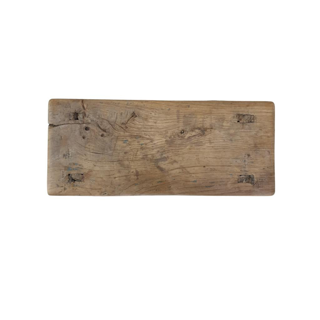 Blue Wooden Stool