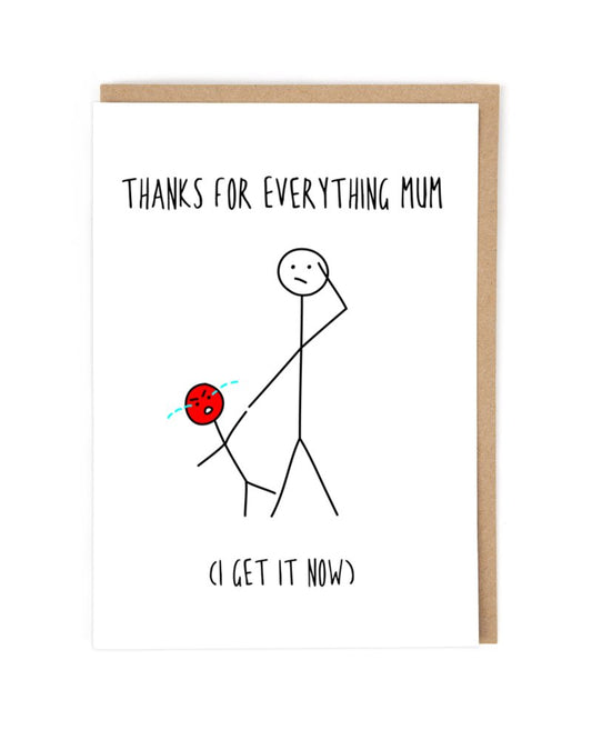 Thanks for Everything Mum Card