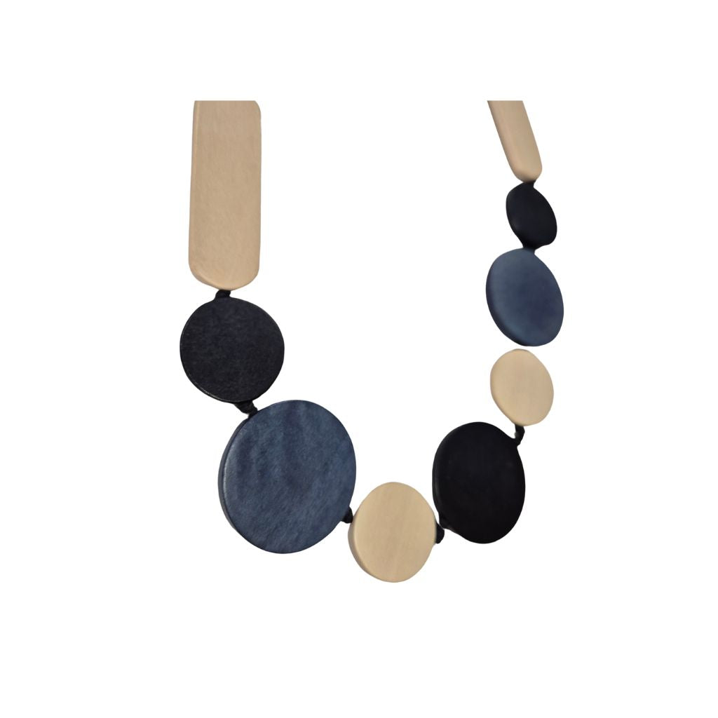 Black Grey Charcoal Necklace
