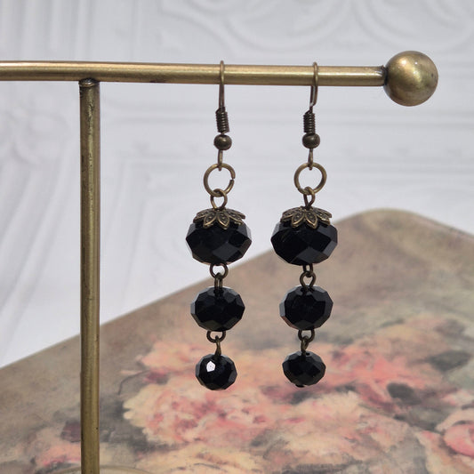 Black Trio Earrings