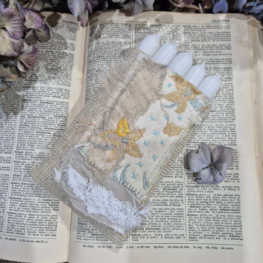 Carol Candles in Embriodered Gift Bag