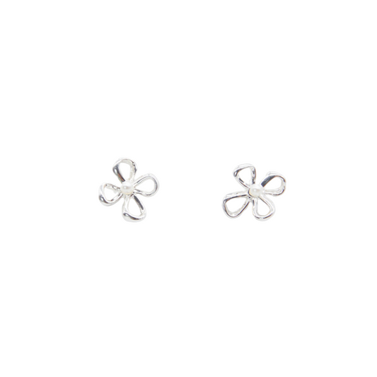 Stella & Gemma Cut out Flower Silver Earring