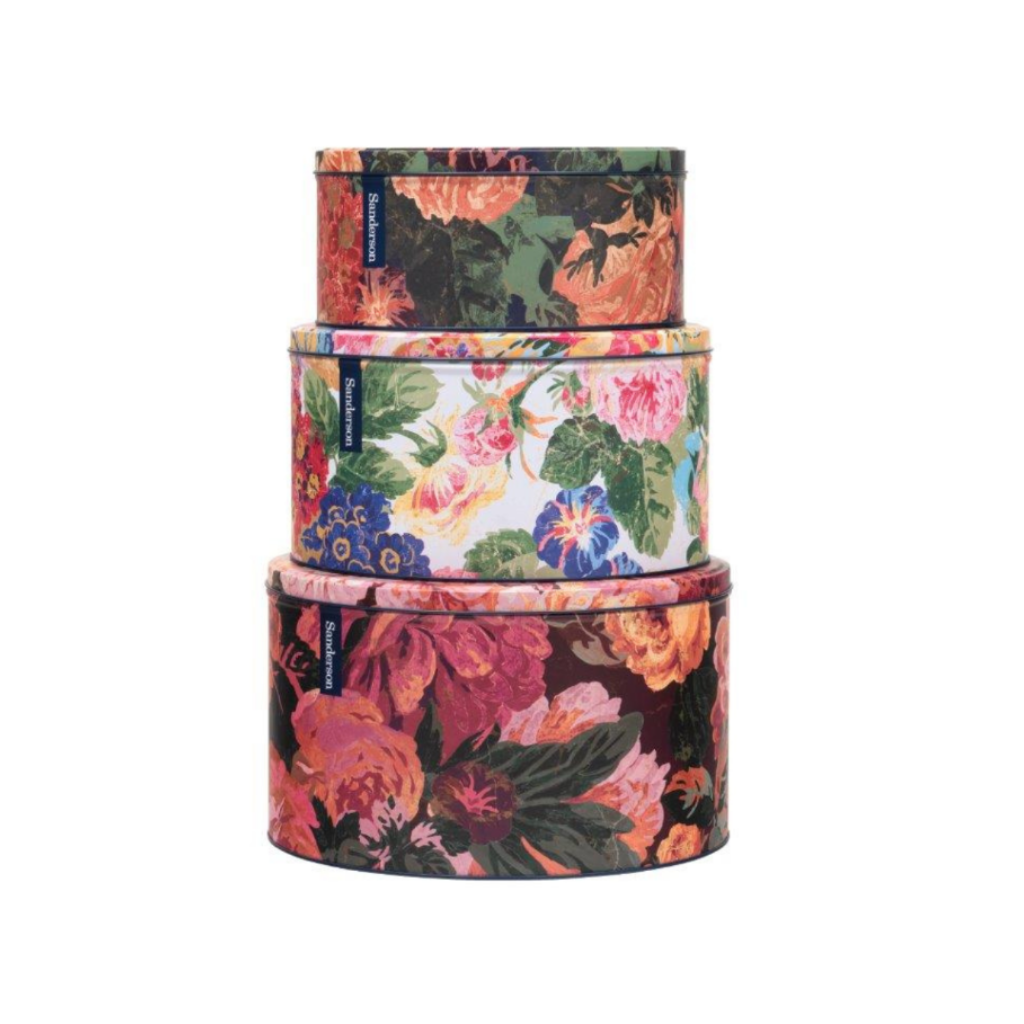 Sanderson Rose & Peony Cake Tins