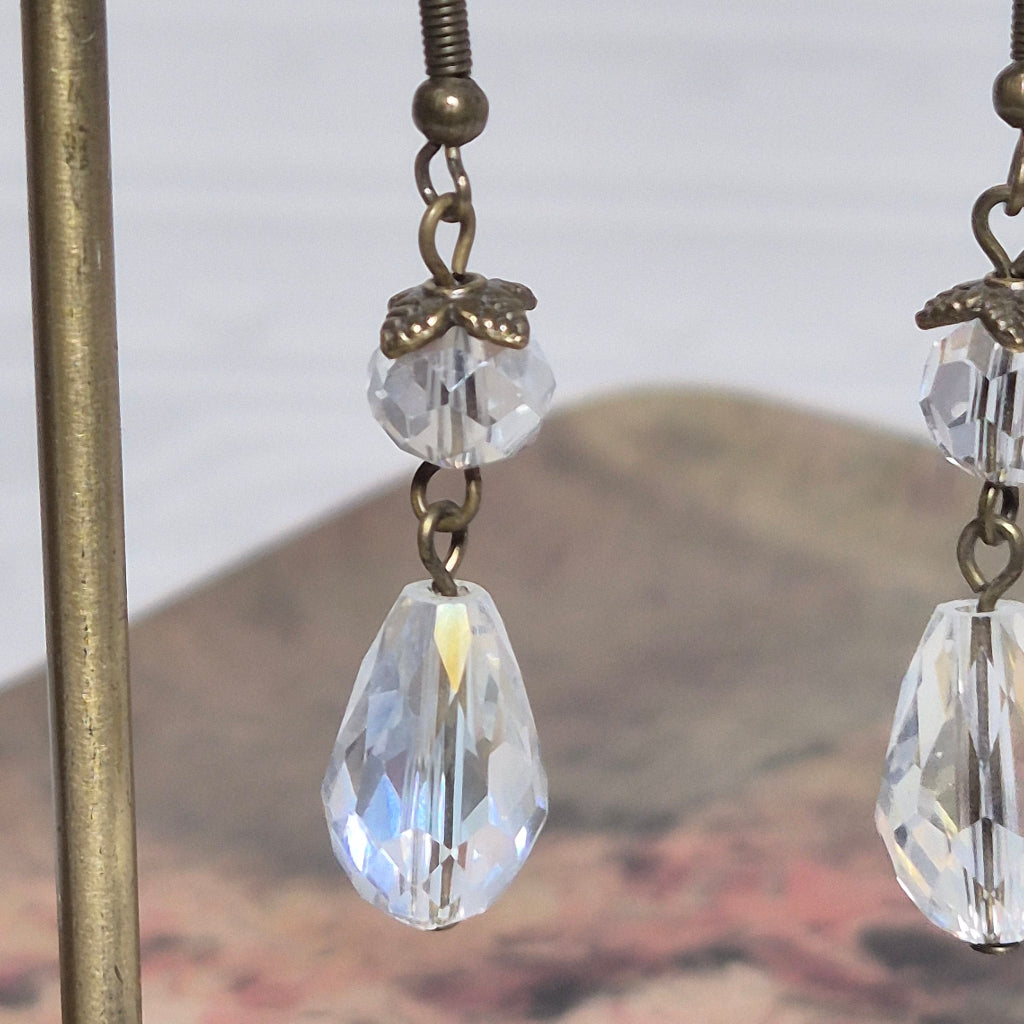 Crystal Duo Earring close up