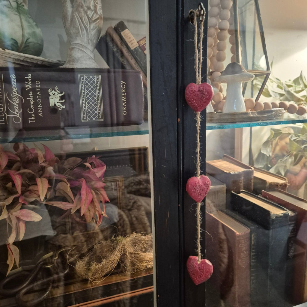 Key with Hearts on String