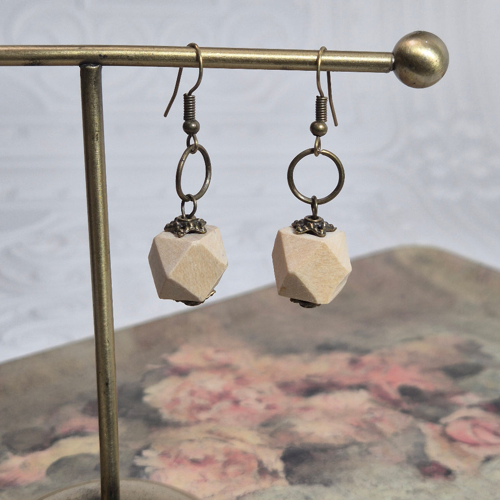 Natural Wood Earrings