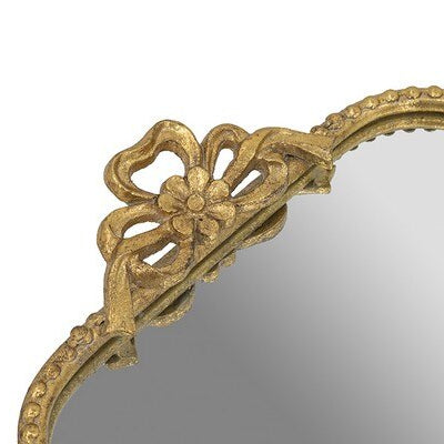 Golden Bow Mirror Tray | Rectangle
