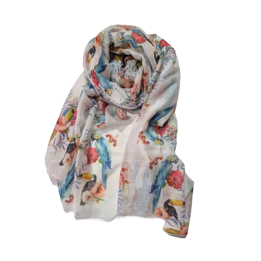 Tropical Bird Scarf