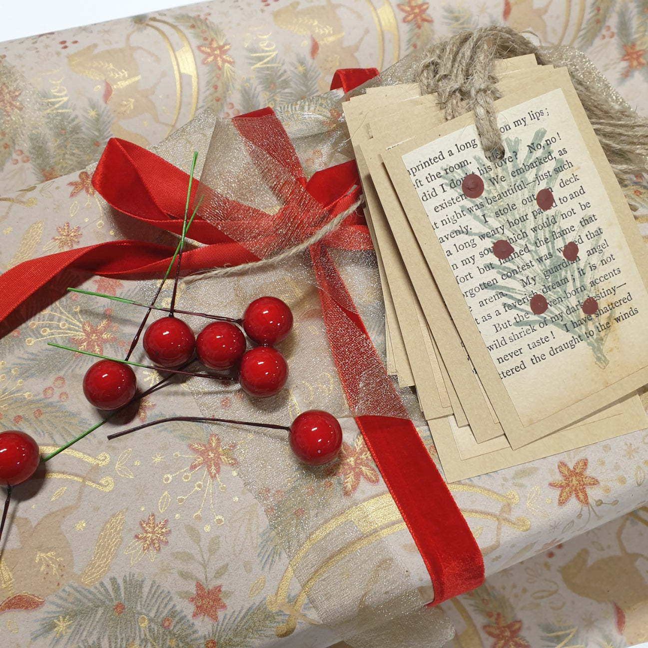 Red Wired Berries | Pack 25