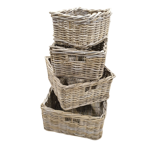 Kubu Willow Storage Baskets | Deep