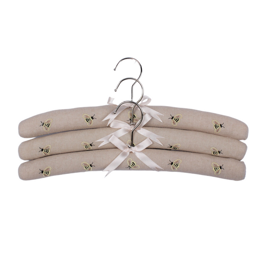 Bee Linen Coat Hanger