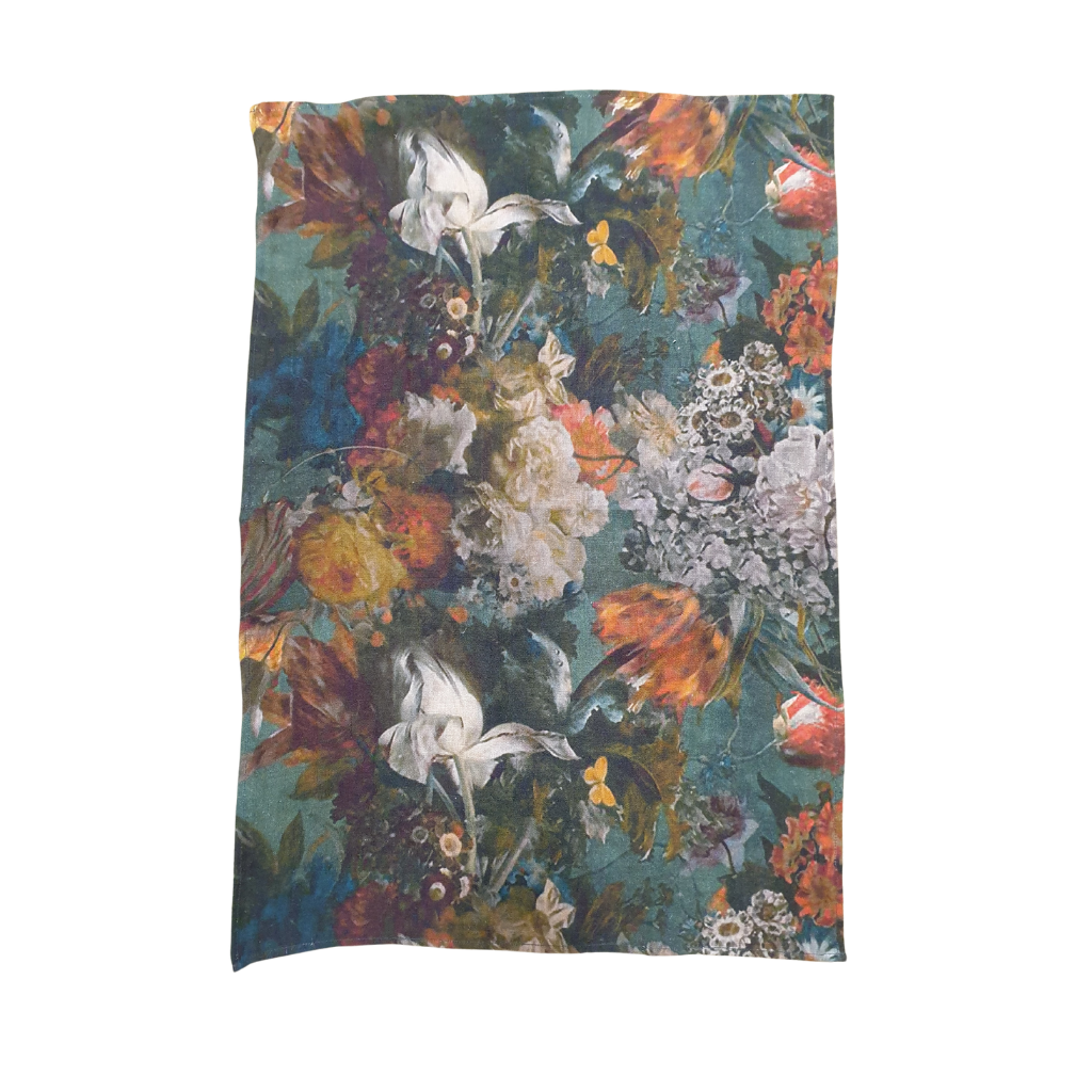 Floral Festival Linen Teatowel