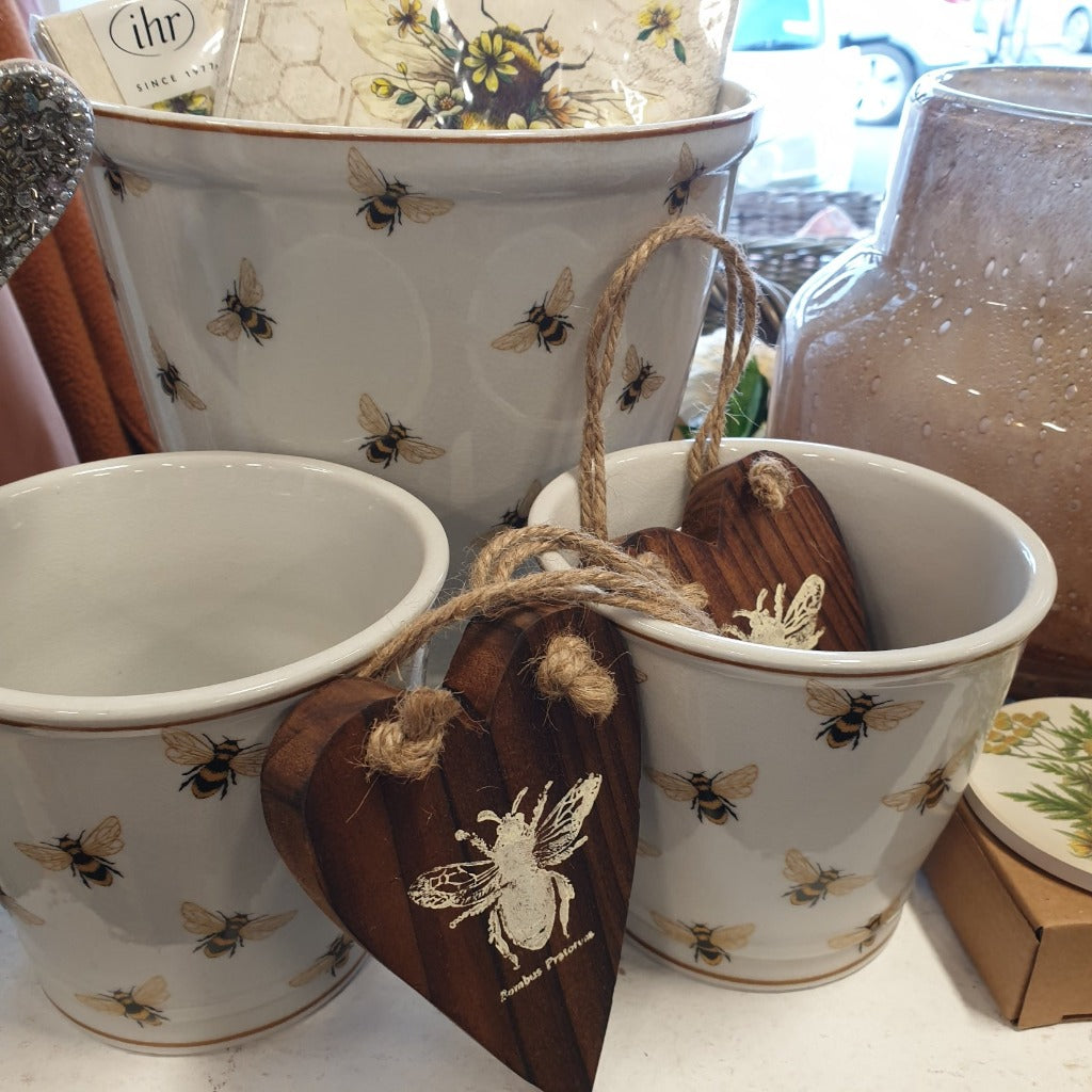 French Bee Ceramic Planter Pots
