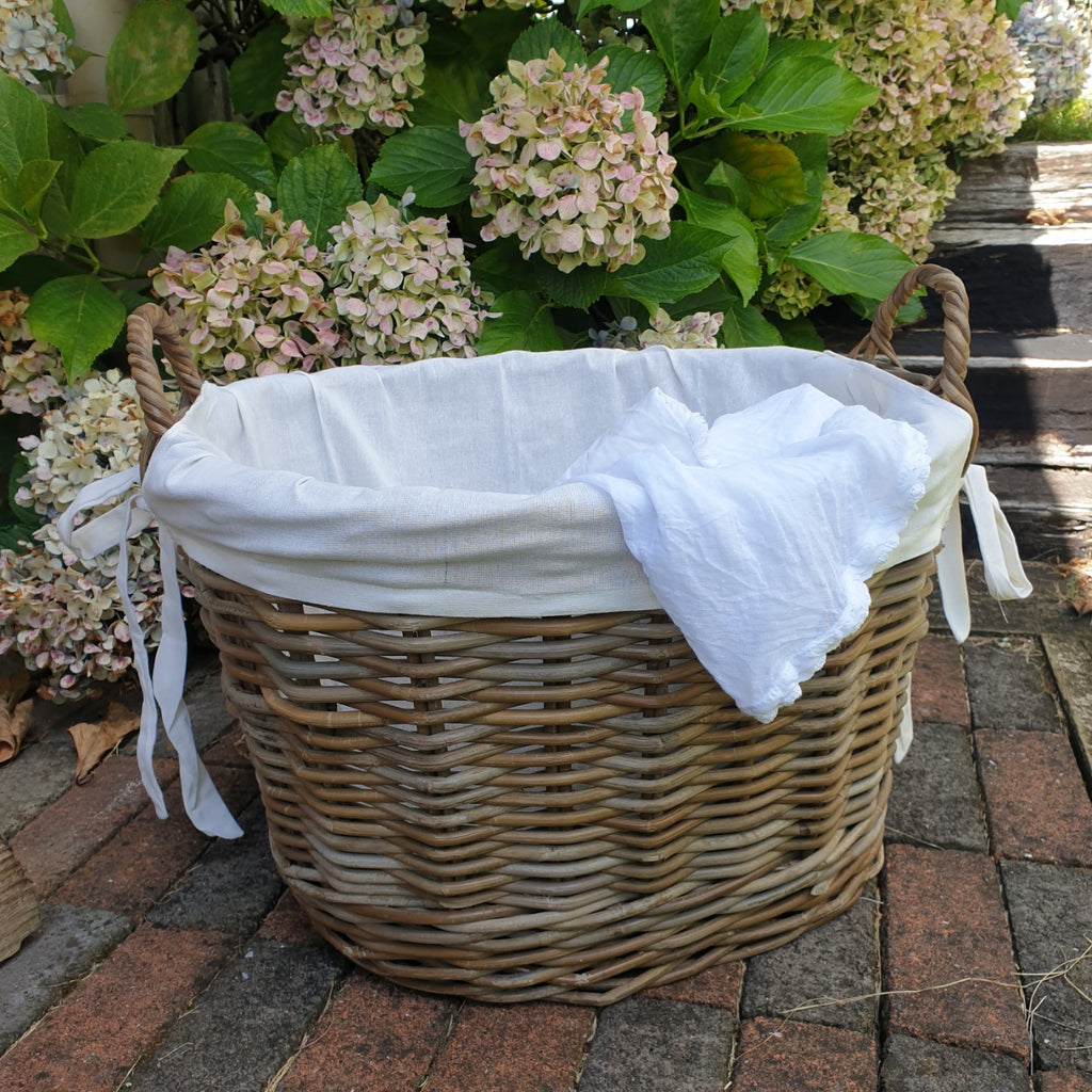Lined Washing Basket