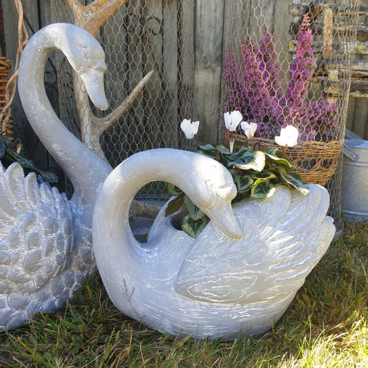 Swan Pot Plant Holder