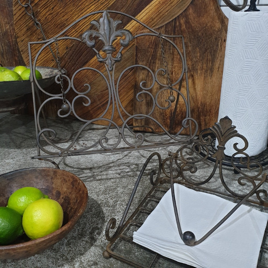 French Iron Napkin Holder