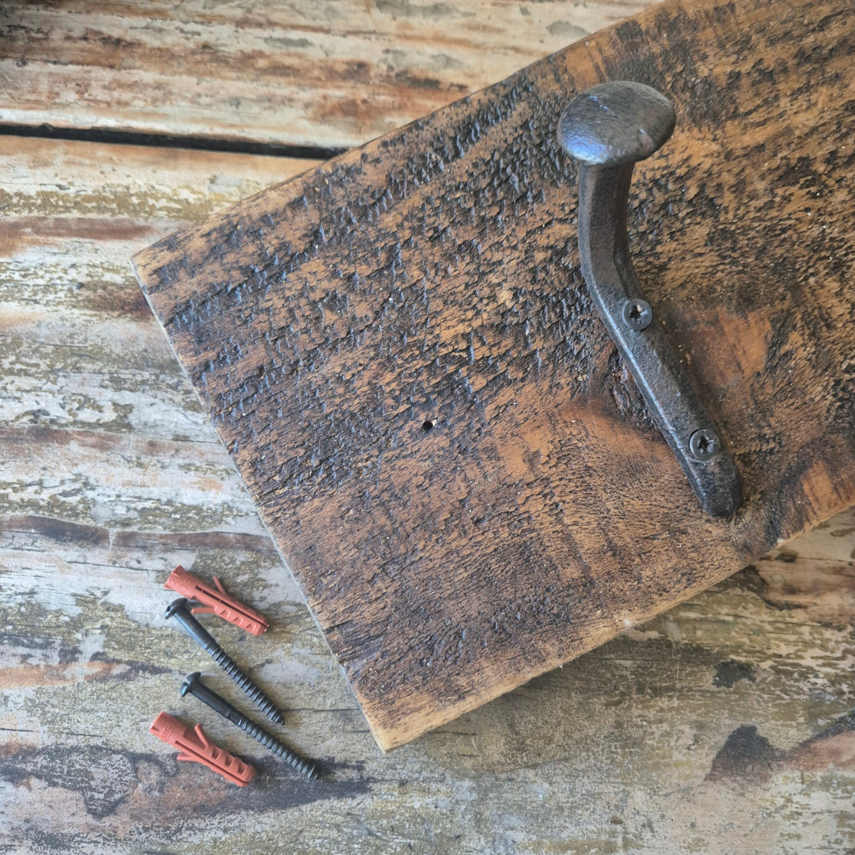 Railroad Spike Multi Hook Hanger