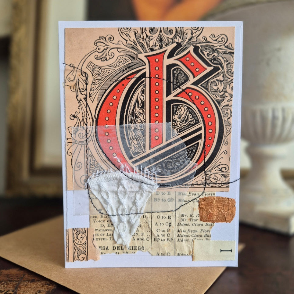 Copper Red Letter Card | Handmade Arts & Crafts