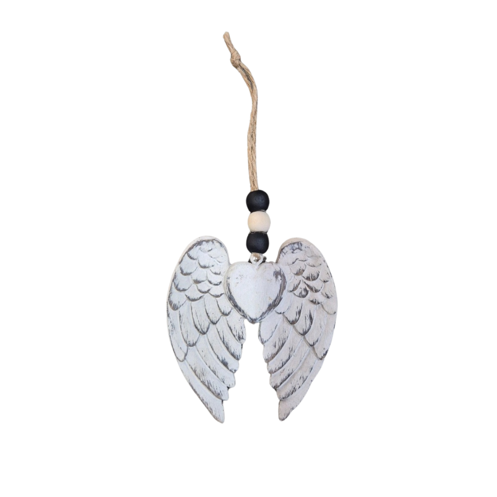 Angel Wing Beaded Christmas Decoration