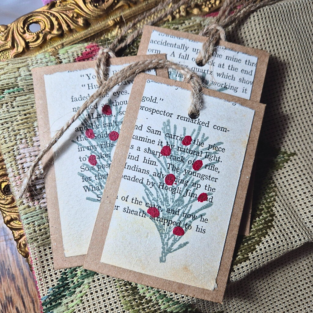 Recycled Christmas gift tags