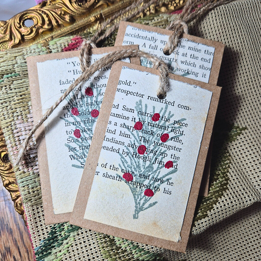 Recycled Christmas gift tags