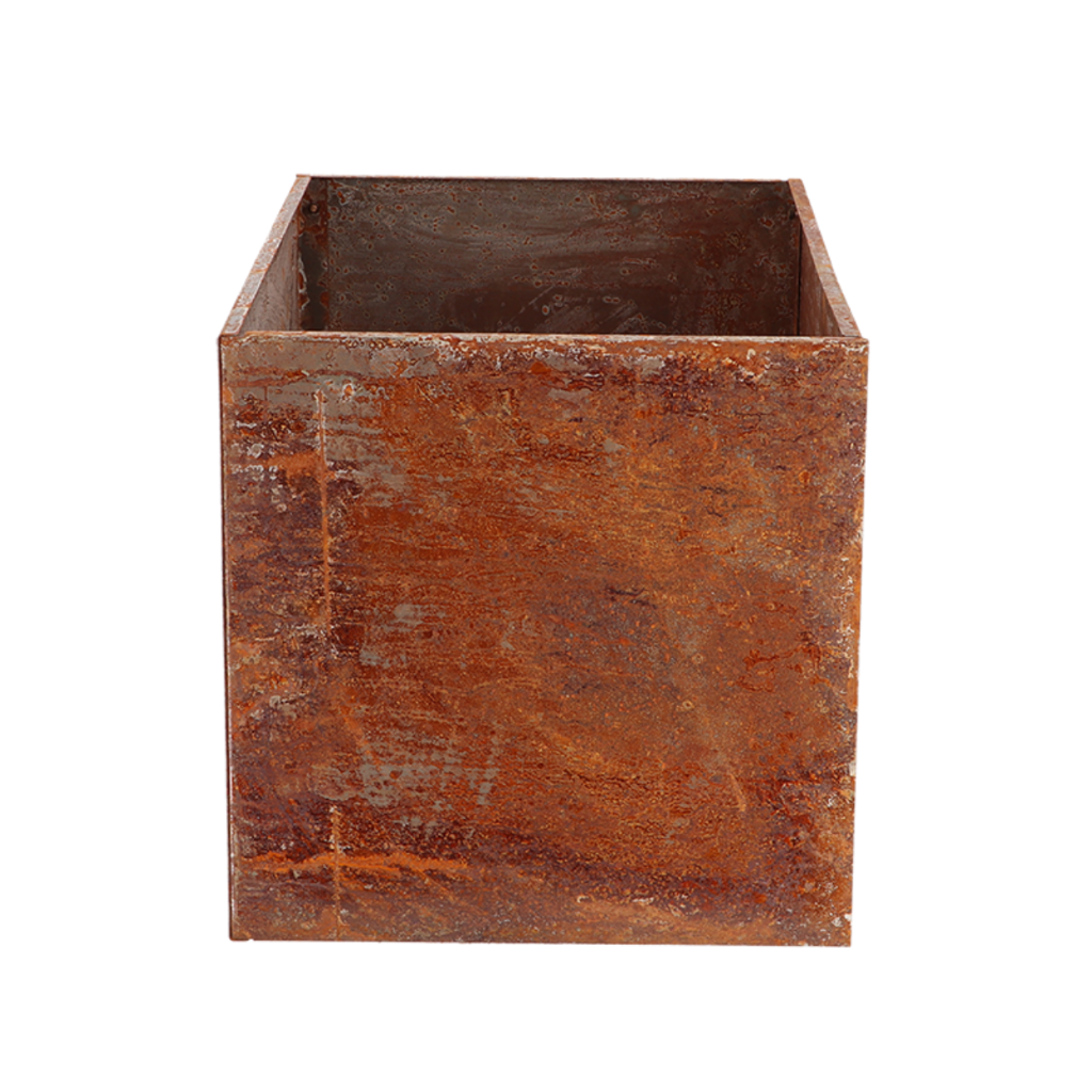 Corten Steel Planter Side View