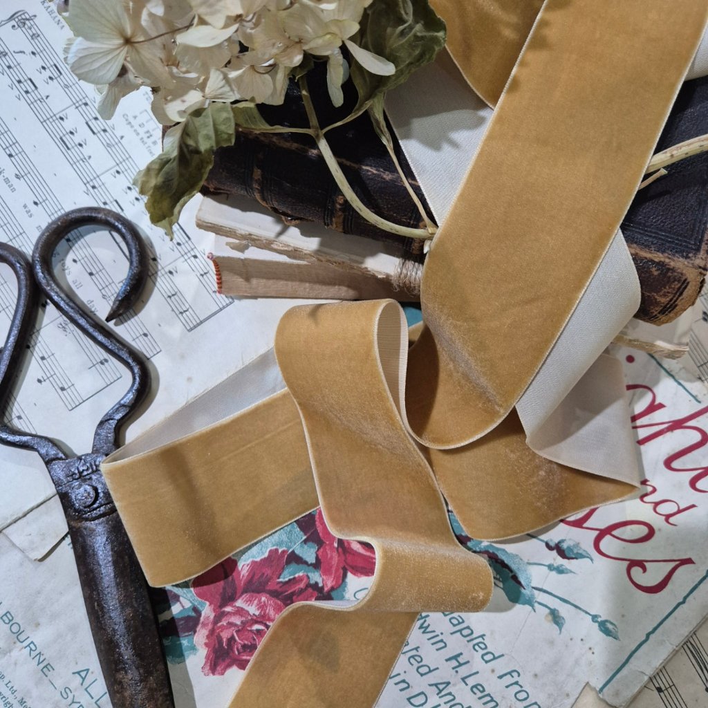 Gold Extra Wide Velvet Ribbon – Grace & Glory