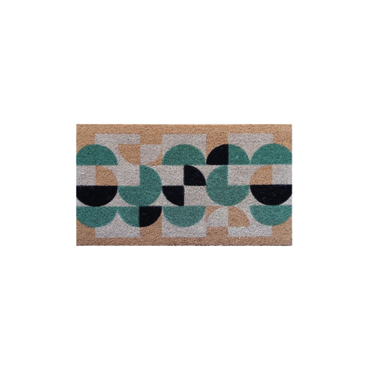 Geo Pattern Coir Door Mat