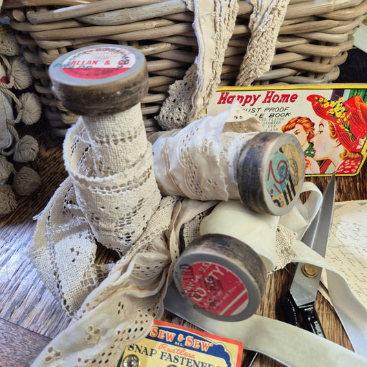 Grey Vintage Bobbins