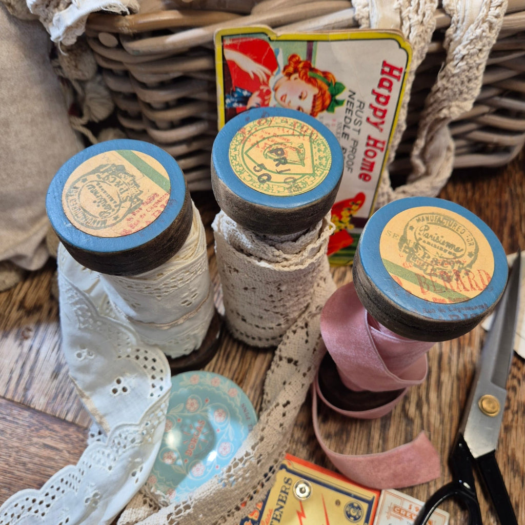 Handmade Wood Bobbins