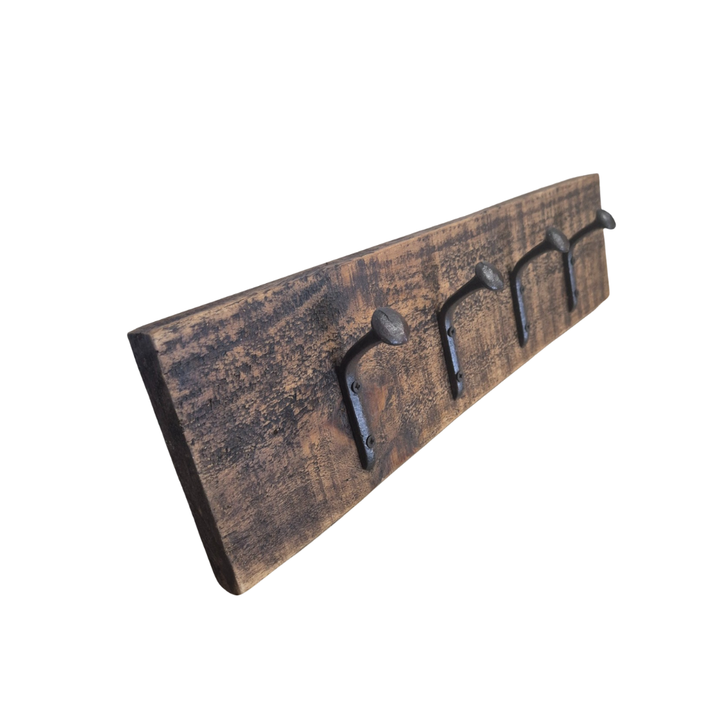 Industrial railroad coat hook hanger