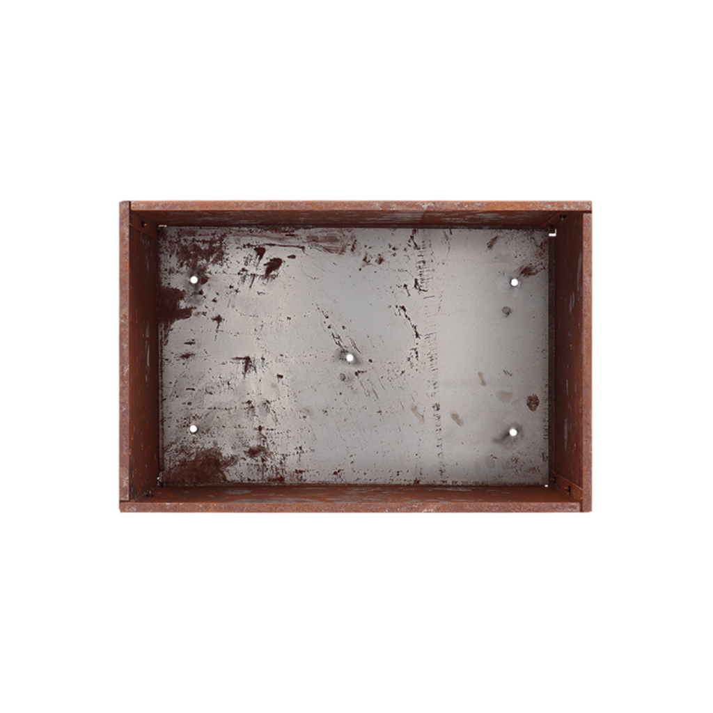 Inside of Corten steel Planter