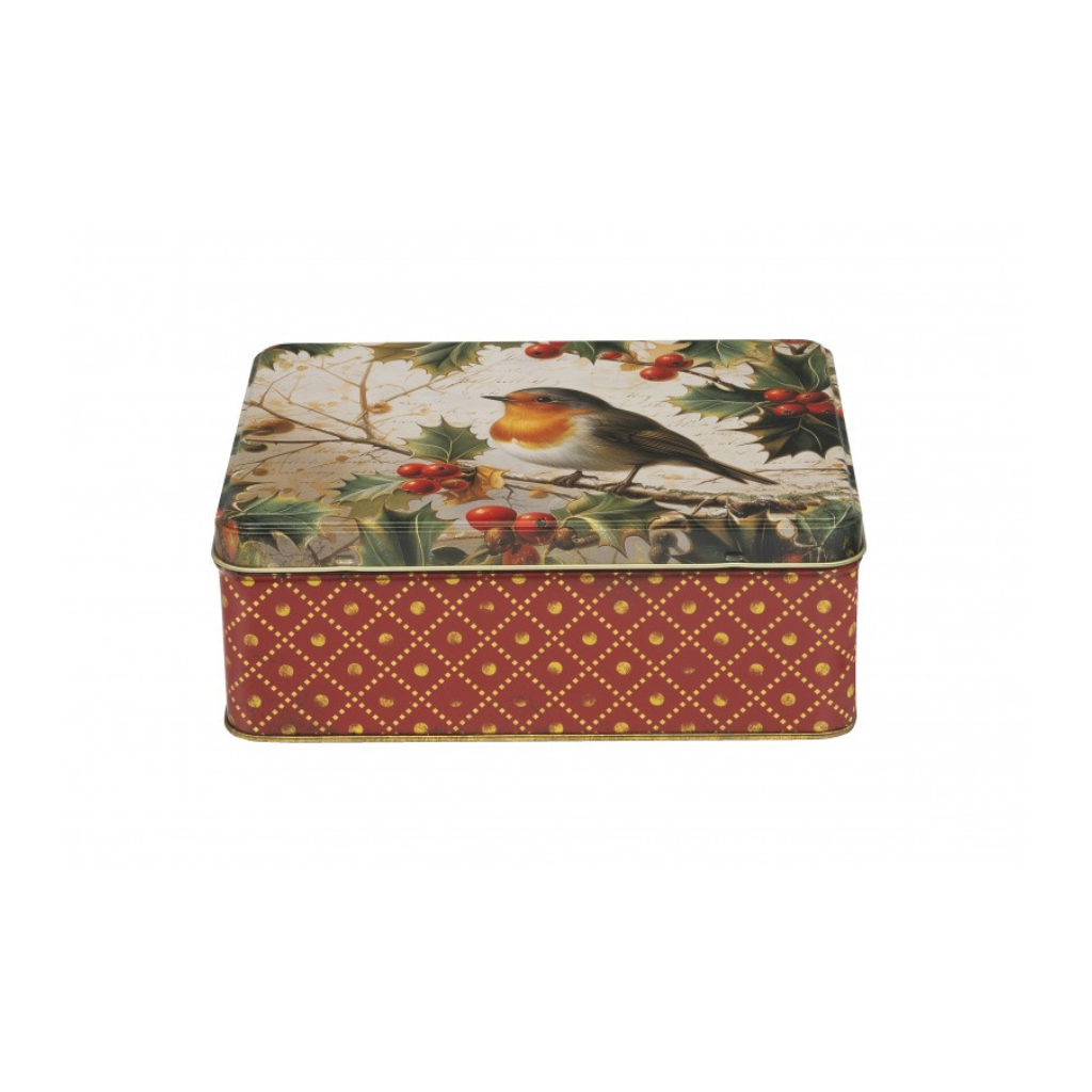 Nostalgia Robin Christmas Tin