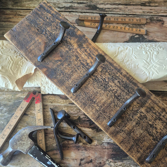 Industrial railroad coat hook hanger