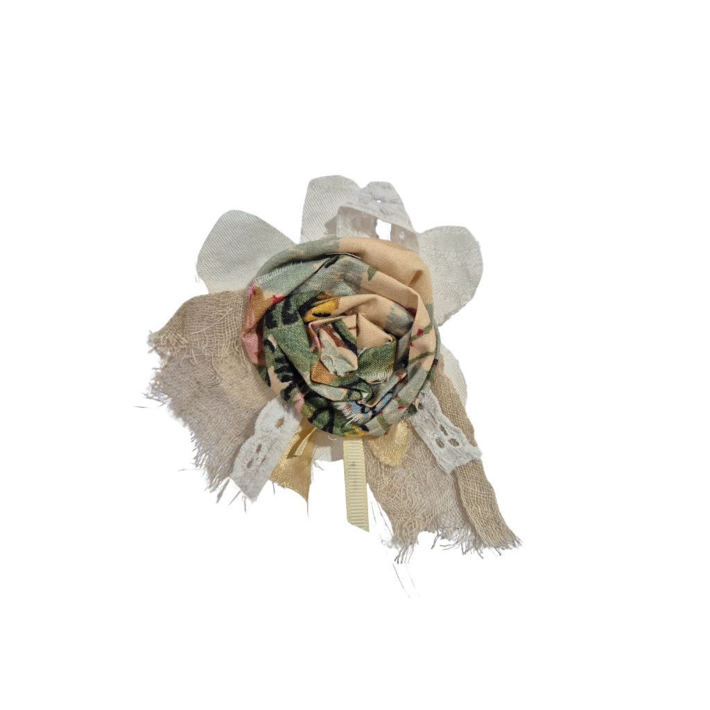 Recycled Fabric Roses