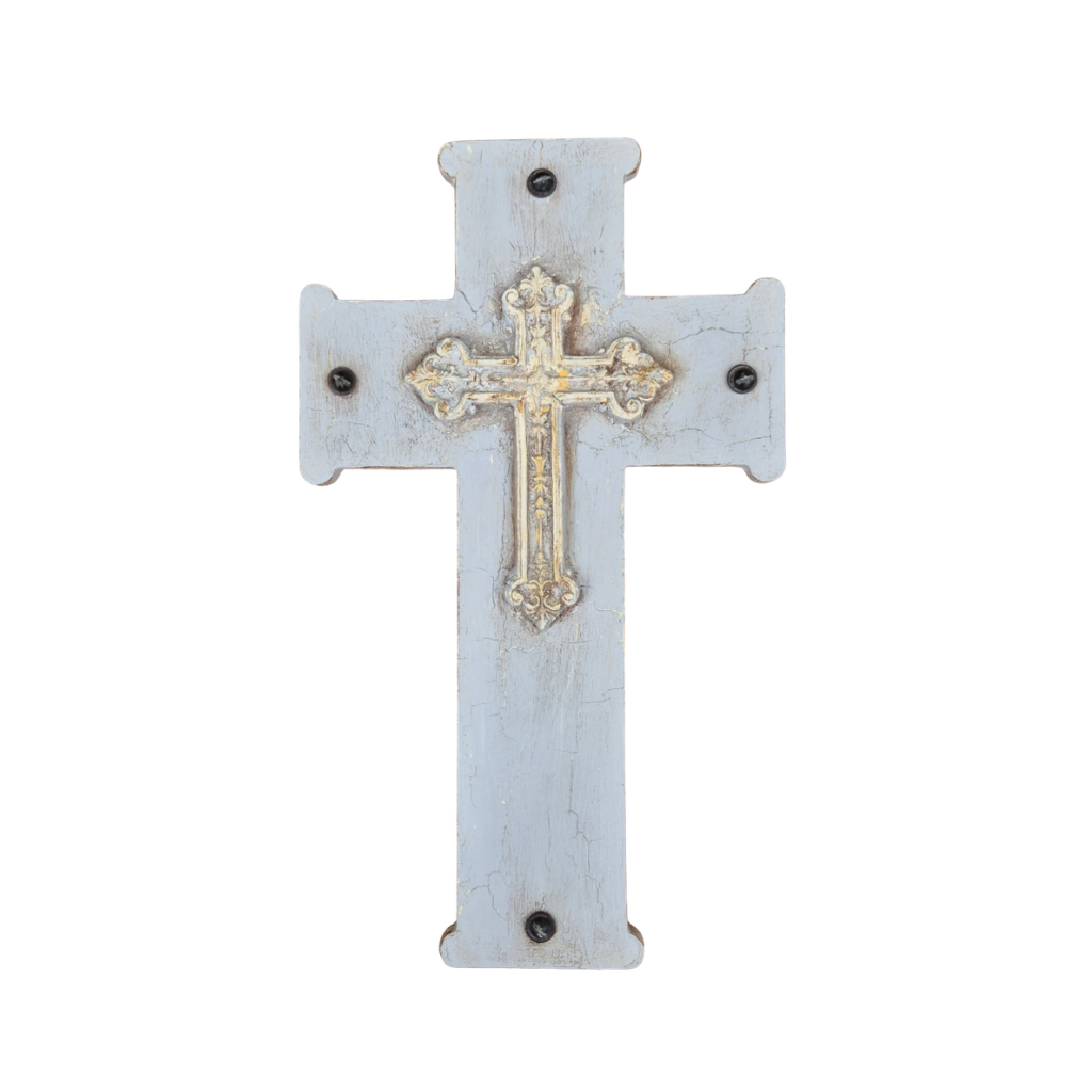 Decorative cross on a white background