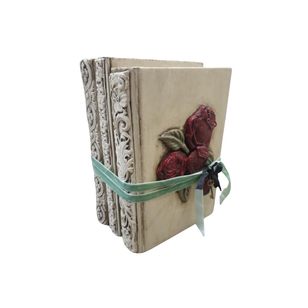 Decorative Stack of Books | Roses