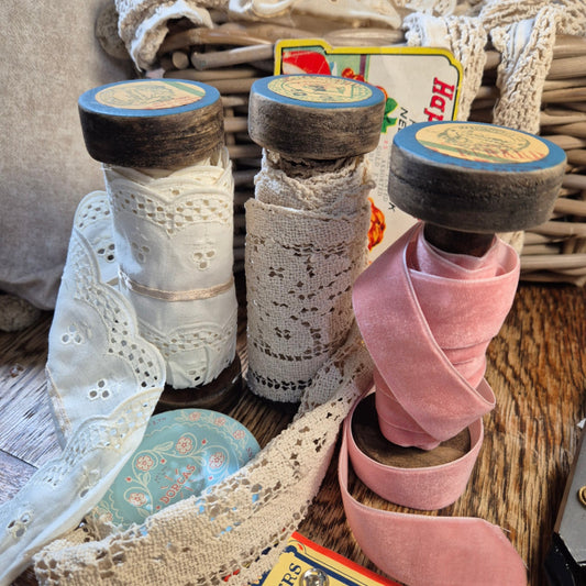 Wooden Spools with Trims