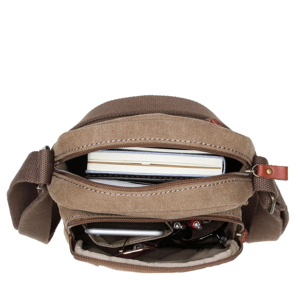 Troop Double Zip Top Body Bag | Brown