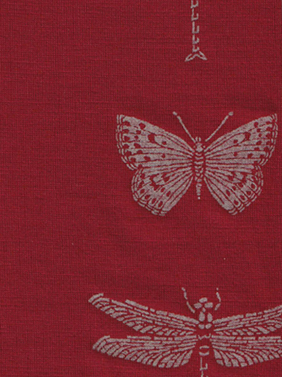 Kate Watts Merino Gloves Dragonfly | Red