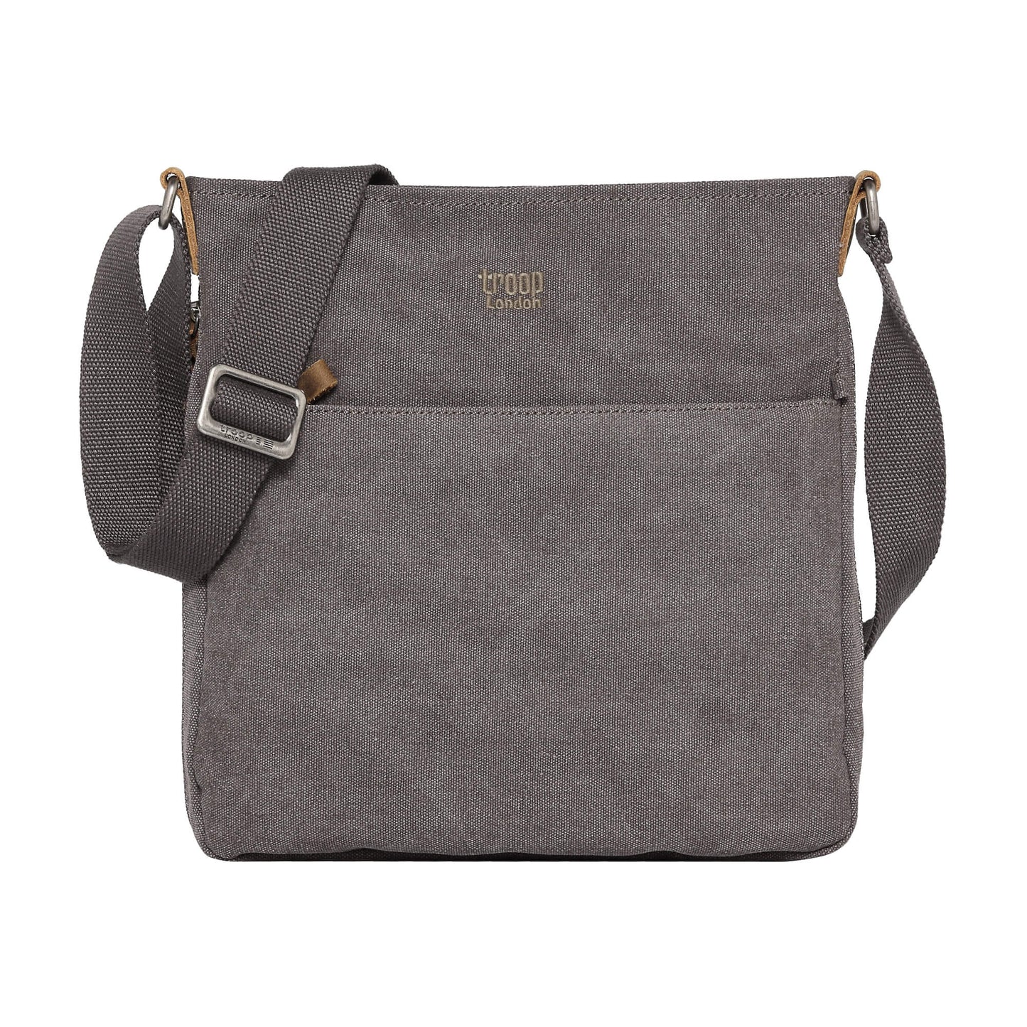 Classic Small Zip Top Shoulder Bag | Charcoal