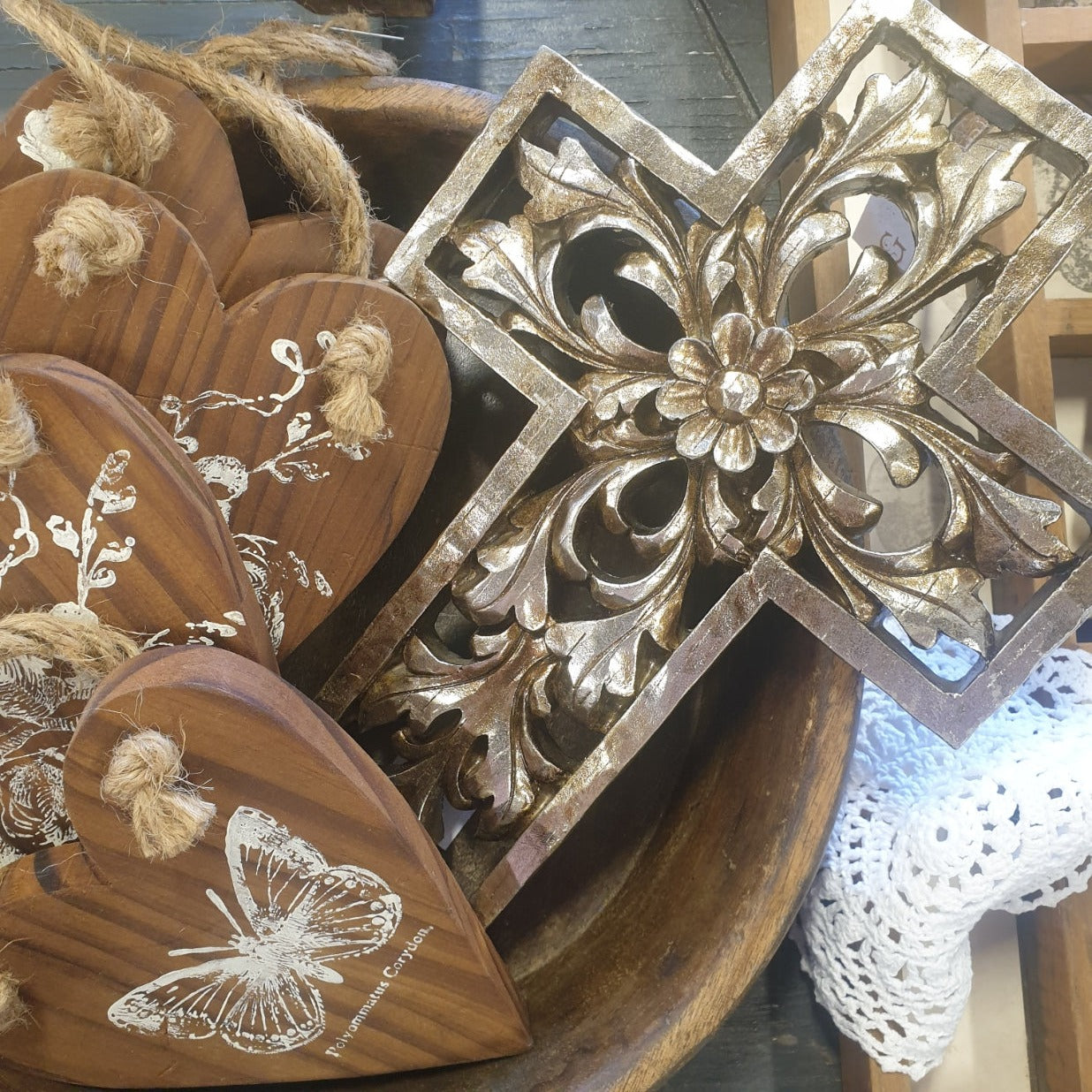 Floral Wall Cross