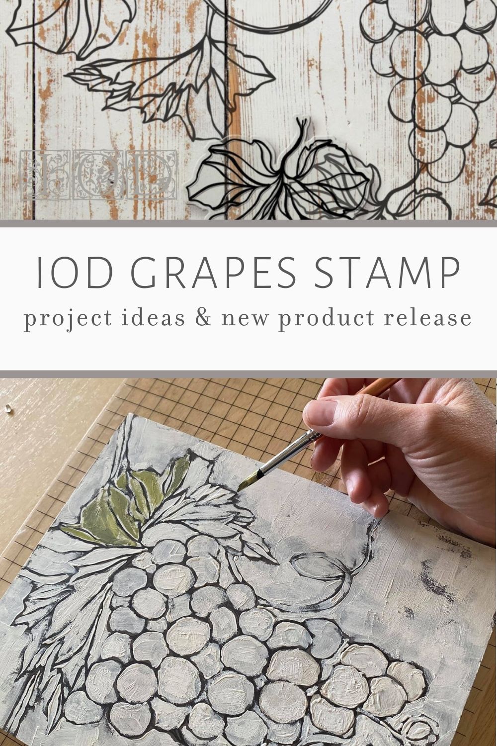 IOD Stamp | Grapes