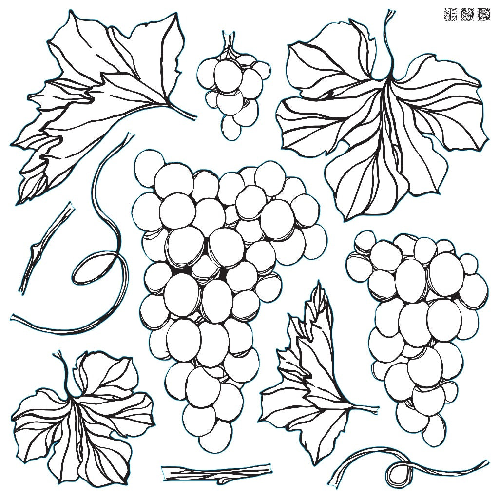 IOD stamp grapes