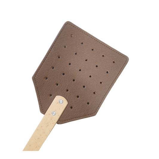 leather fly swatter