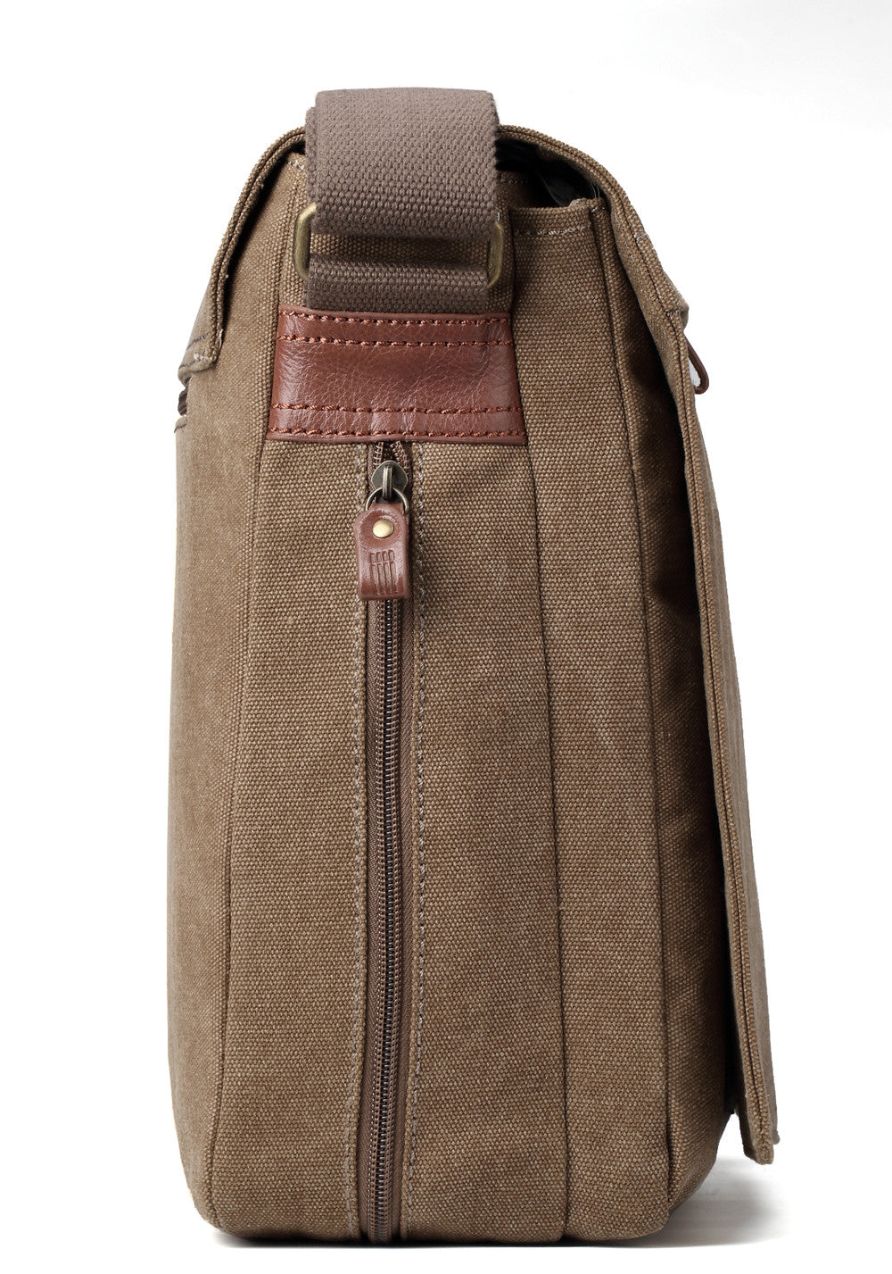 Classic Flap Front Messenger Large | Brown