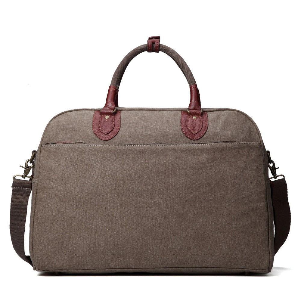 Troop Canvas Overnight Holdall Bag | Brown